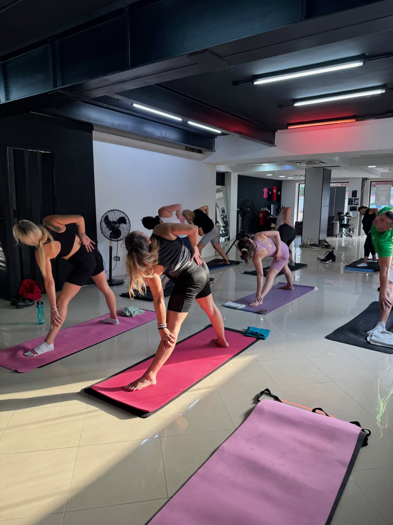 Yoga class at Vybe Studios